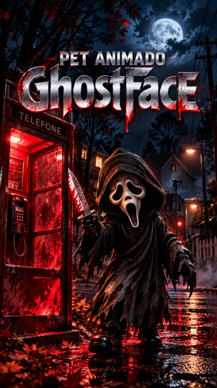 Pet Animado Ghostface